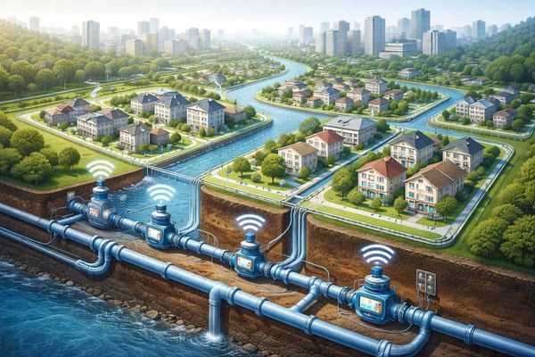 District Metered Area (DMA) in Water Distribution: Leak Detection & NRW Control